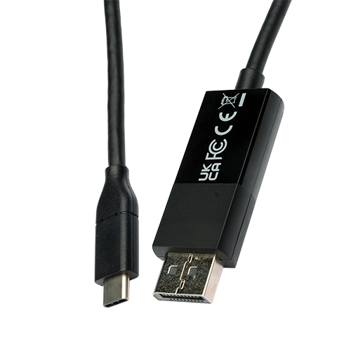 V7 - VIDEO SEVEN USB-C TO DISPLAYPORT CABLE 2M VID/DATA CABLE 21.6GBPS 4KOUTPUT