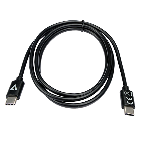V7 - VIDEO SEVEN USB-C 2.0 CABLE 480MBPS 1M BLK USB-C DATA / PWR CABLE480MBPS 3A