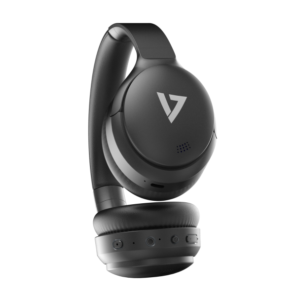 V7 - VIDEO SEVEN Wrls Bt Stereo Anc Headphones Intg Mic Aux Cable Blk