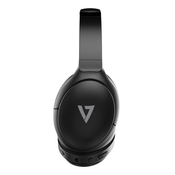 V7 - VIDEO SEVEN Wrls Bt Stereo Anc Headphones Intg Mic Aux Cable Blk