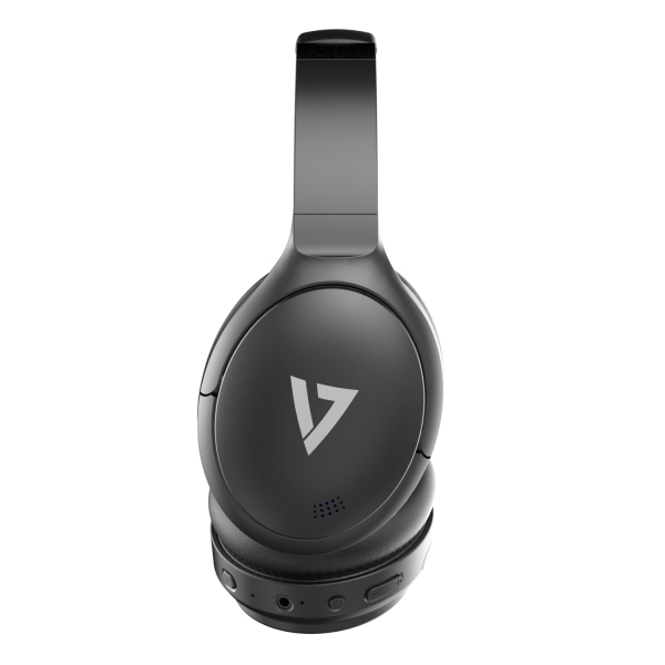 V7 - VIDEO SEVEN Wrls Bt Stereo Anc Headphones Intg Mic Aux Cable Blk