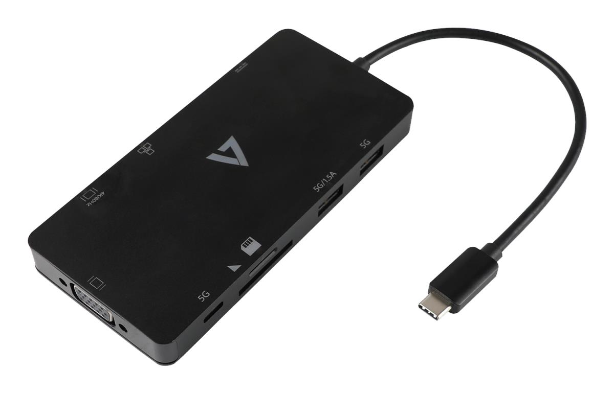 V7 - VIDEO SEVEN Docking Station - Ucminidock-althv - USB-c Alt Mode Mini Alt Mode