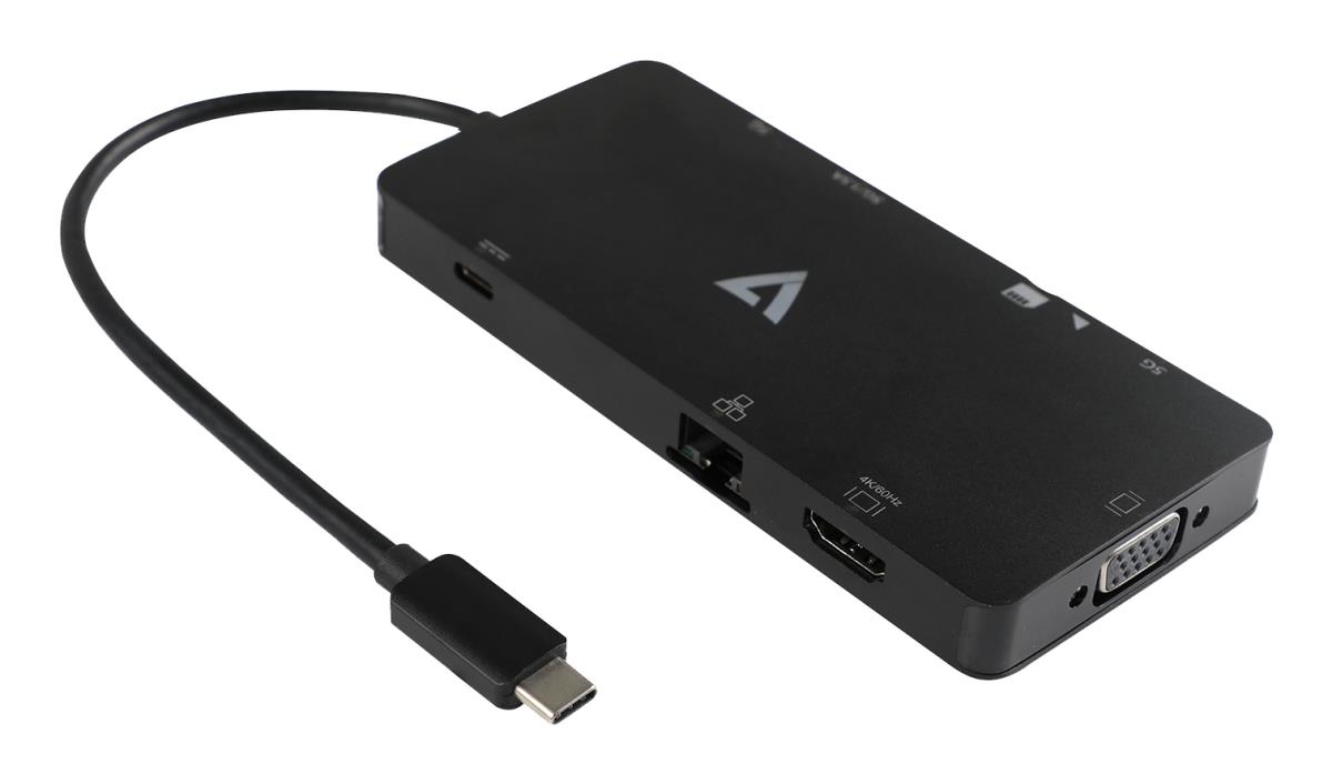 V7 - VIDEO SEVEN Docking Station - Ucminidock-althv - USB-c Alt Mode Mini Alt Mode