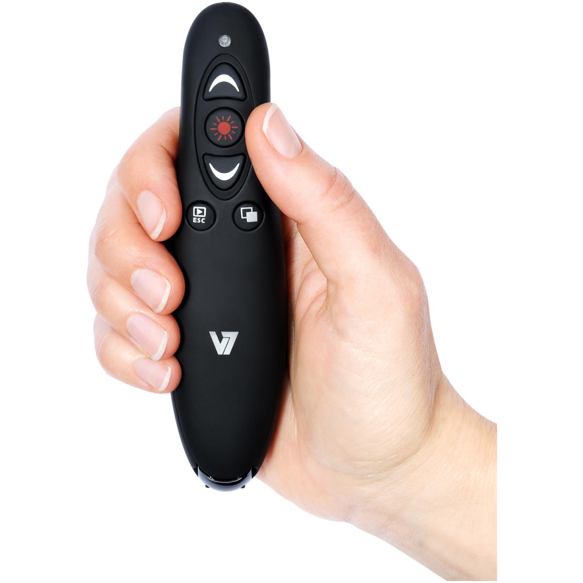 V7 - VIDEO SEVEN Wireless Presenter 2.4GHz Include USB Dongle Wth Card Reader