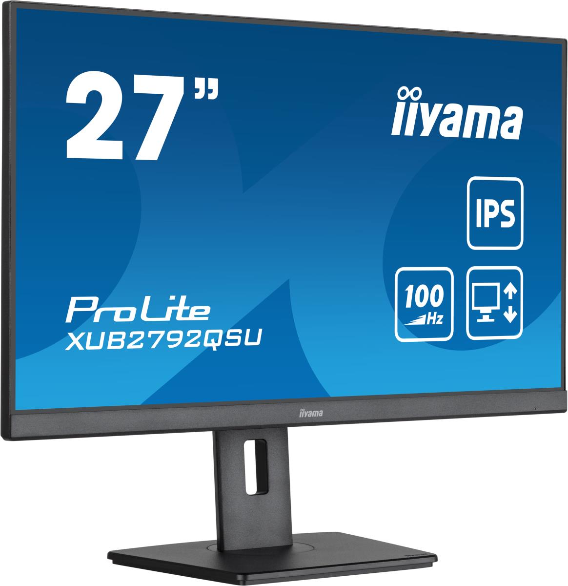 IiYAMA Desktop Monitor - ProLite XUB2792QSU-B5 - 27in - 2560x1440 (WQHD) - Black