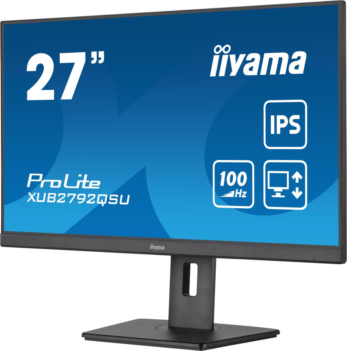 IiYAMA Desktop Monitor - ProLite XUB2792QSU-B5 - 27in - 2560x1440 (WQHD) - Black