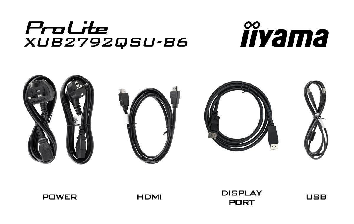 IiYAMA Desktop Monitor - ProLite XUB2792QSU-B5 - 27in - 2560x1440 (WQHD) - Black