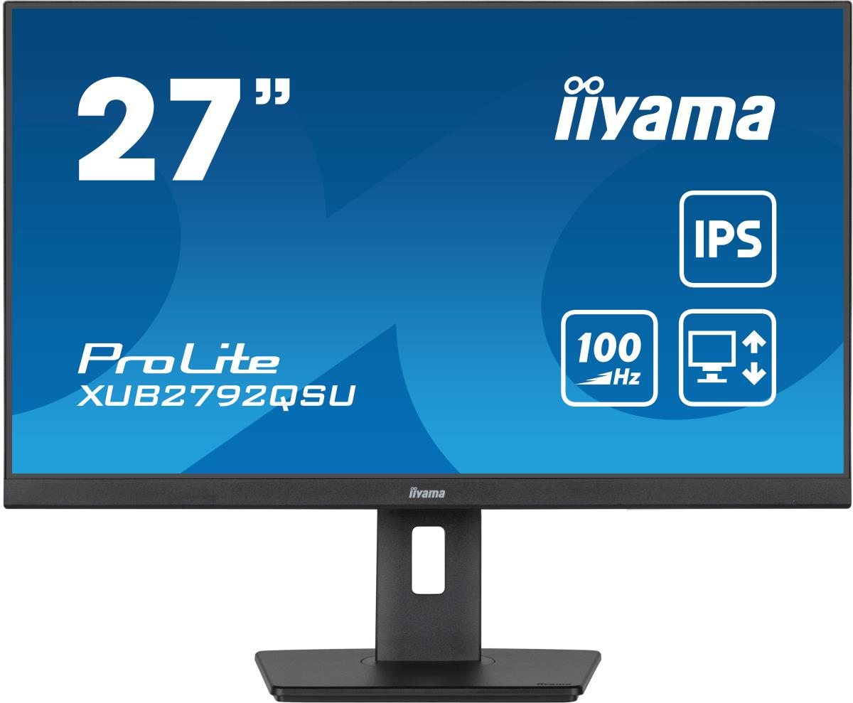 IiYAMA Desktop Monitor - ProLite XUB2792QSU-B5 - 27in - 2560x1440 (WQHD) - Black