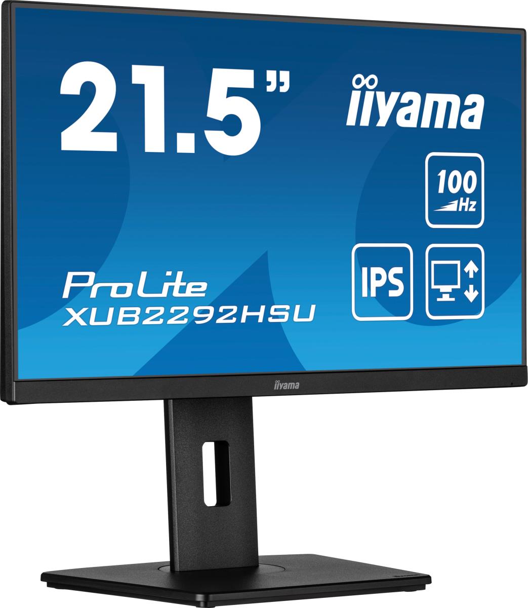 IiYAMA Desktop Monitor - ProLite XUB2292HS-B6 - 22in - 1920x1080 (FHD) - Black