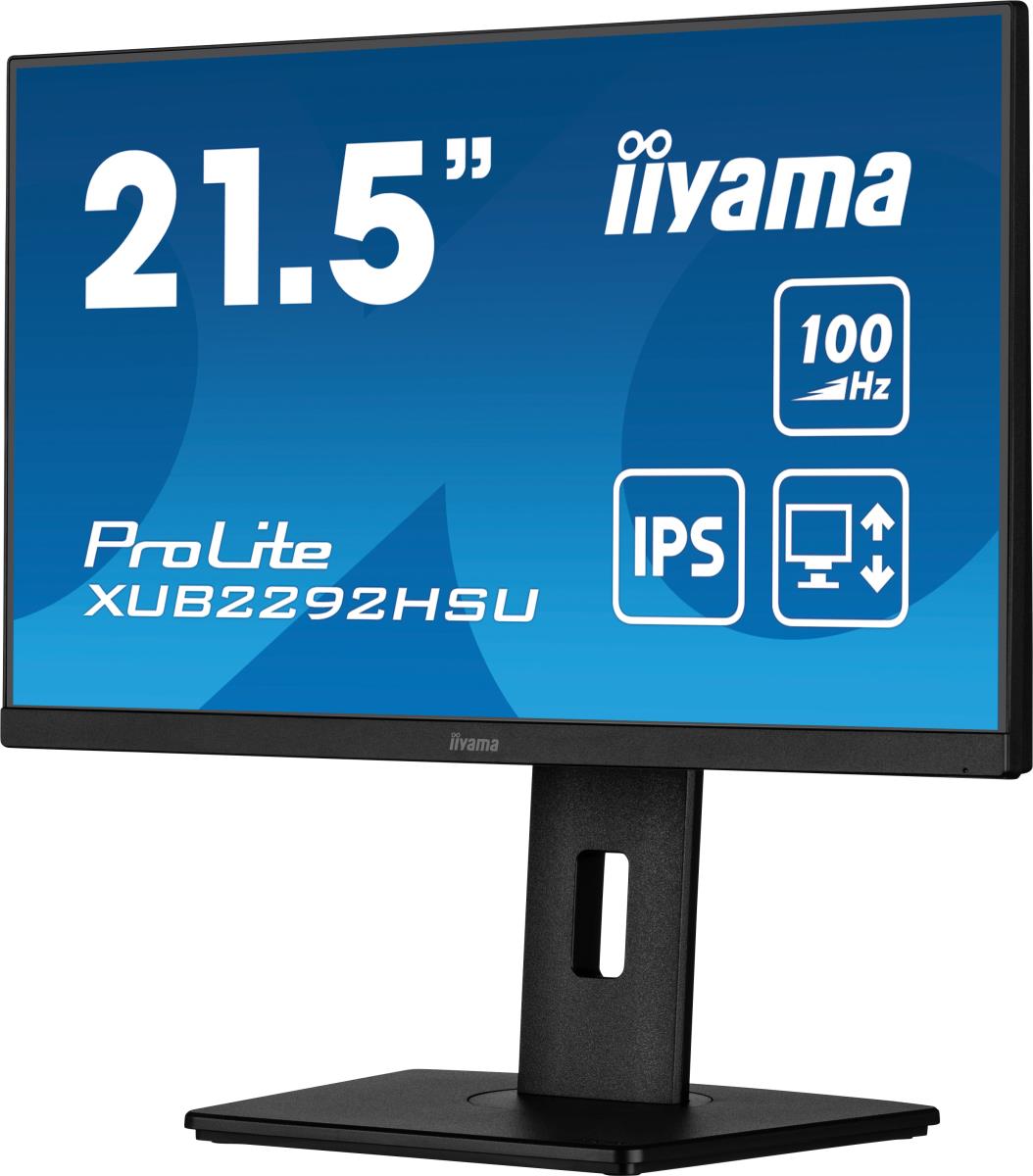 IiYAMA Desktop Monitor - ProLite XUB2292HS-B6 - 22in - 1920x1080 (FHD) - Black