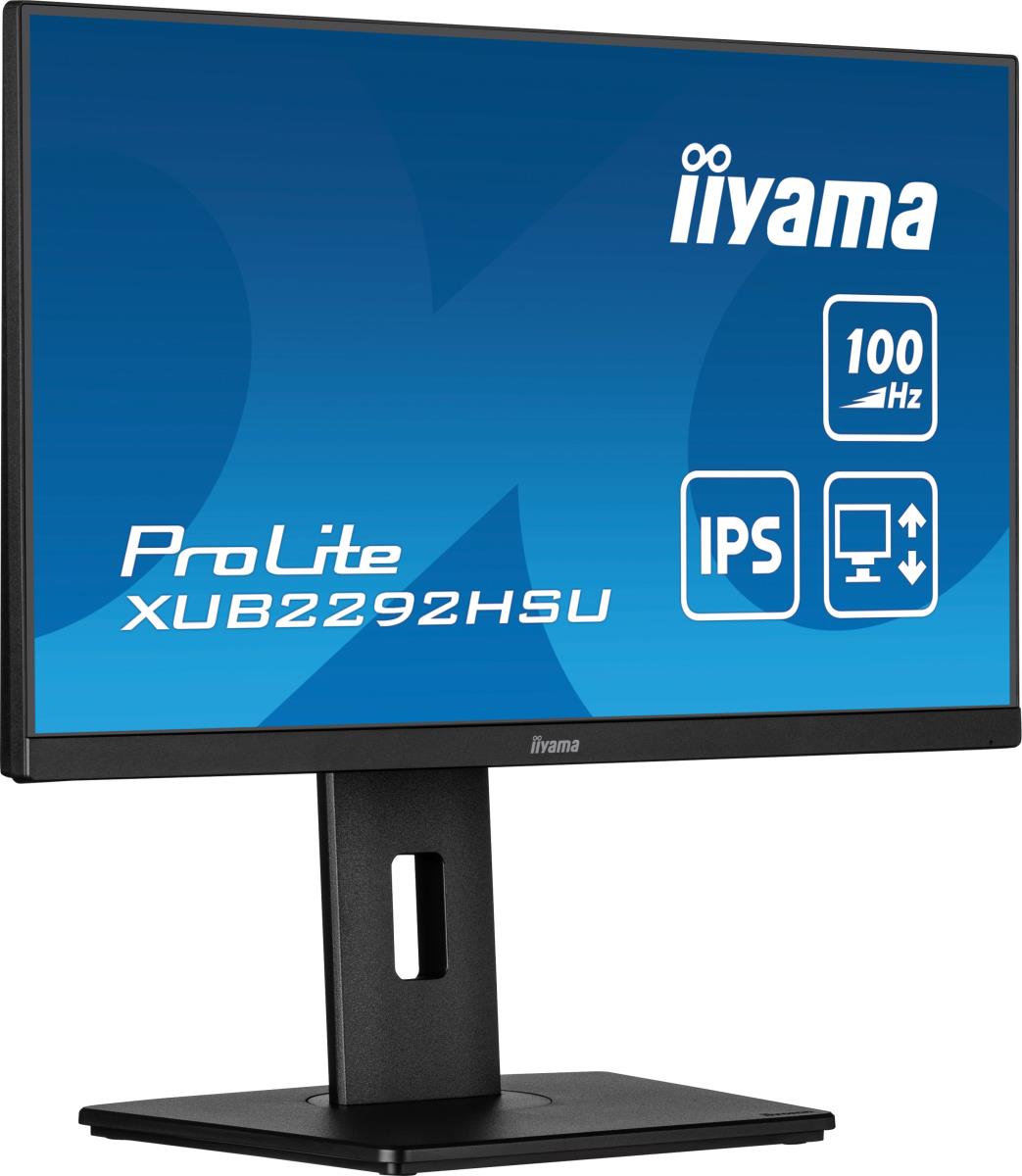 IiYAMA Desktop Monitor - ProLite XUB2292HS-B6 - 22in - 1920x1080 (FHD) - Black