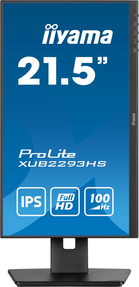 IiYAMA Desktop Monitor - ProLite XUB2293HS-B6 - 22in - 1920x1080 (FHD) - Black