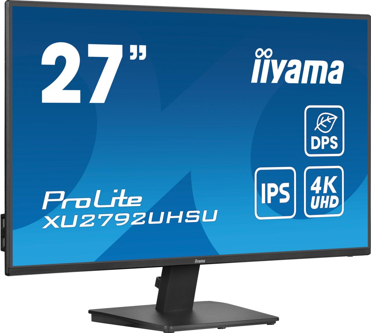 IiYAMA Desktop Monitor - ProLite XU2792UHSU-B6 - 27in - 3840x2160 (UHD) - Black