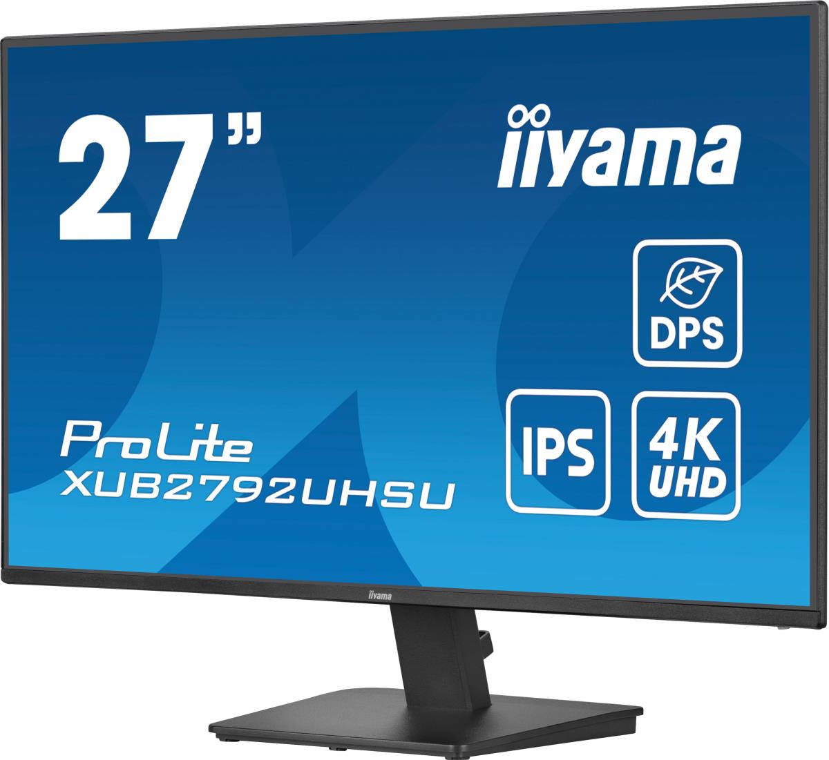 IiYAMA Desktop Monitor - ProLite XU2792UHSU-B6 - 27in - 3840x2160 (UHD) - Black