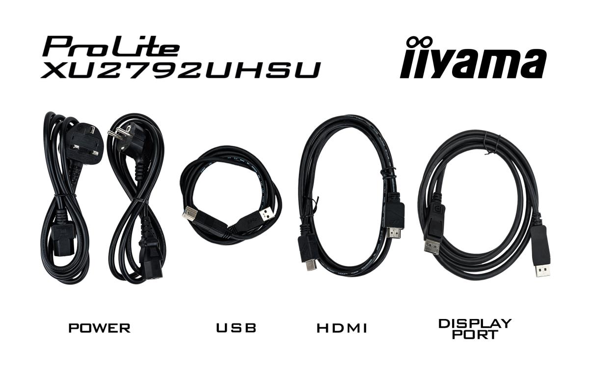 IiYAMA Desktop Monitor - ProLite XU2792UHSU-B6 - 27in - 3840x2160 (UHD) - Black
