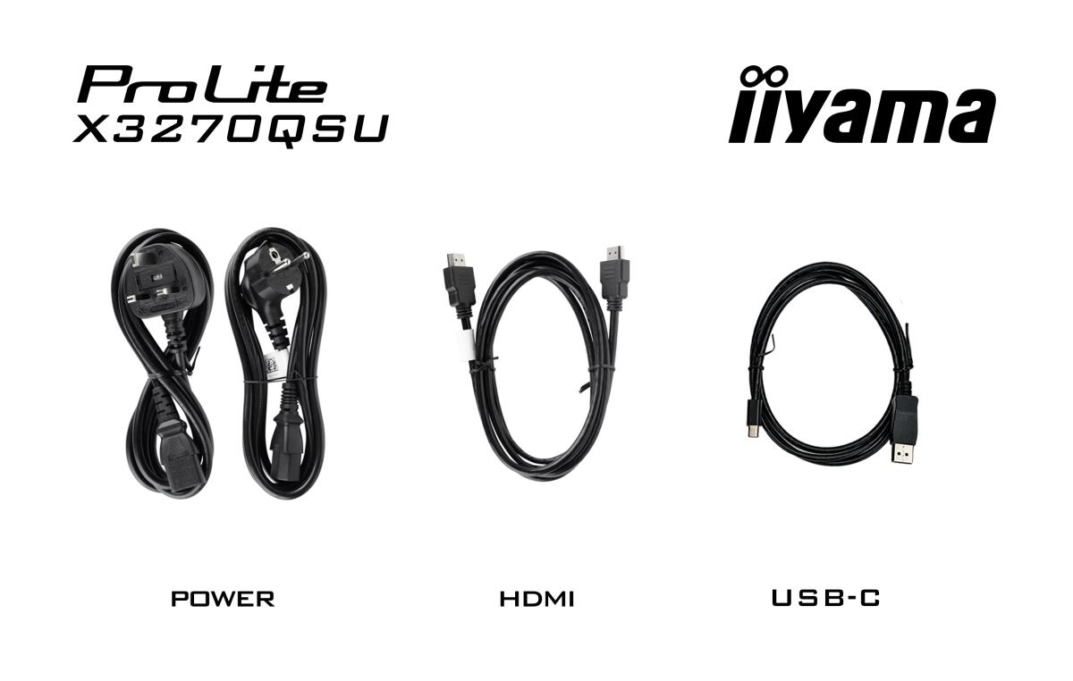 IiYAMA Desktop Monitor - ProLite X3270QSU-B1 - 32in - 3840x2160 (UHD-1) - Black