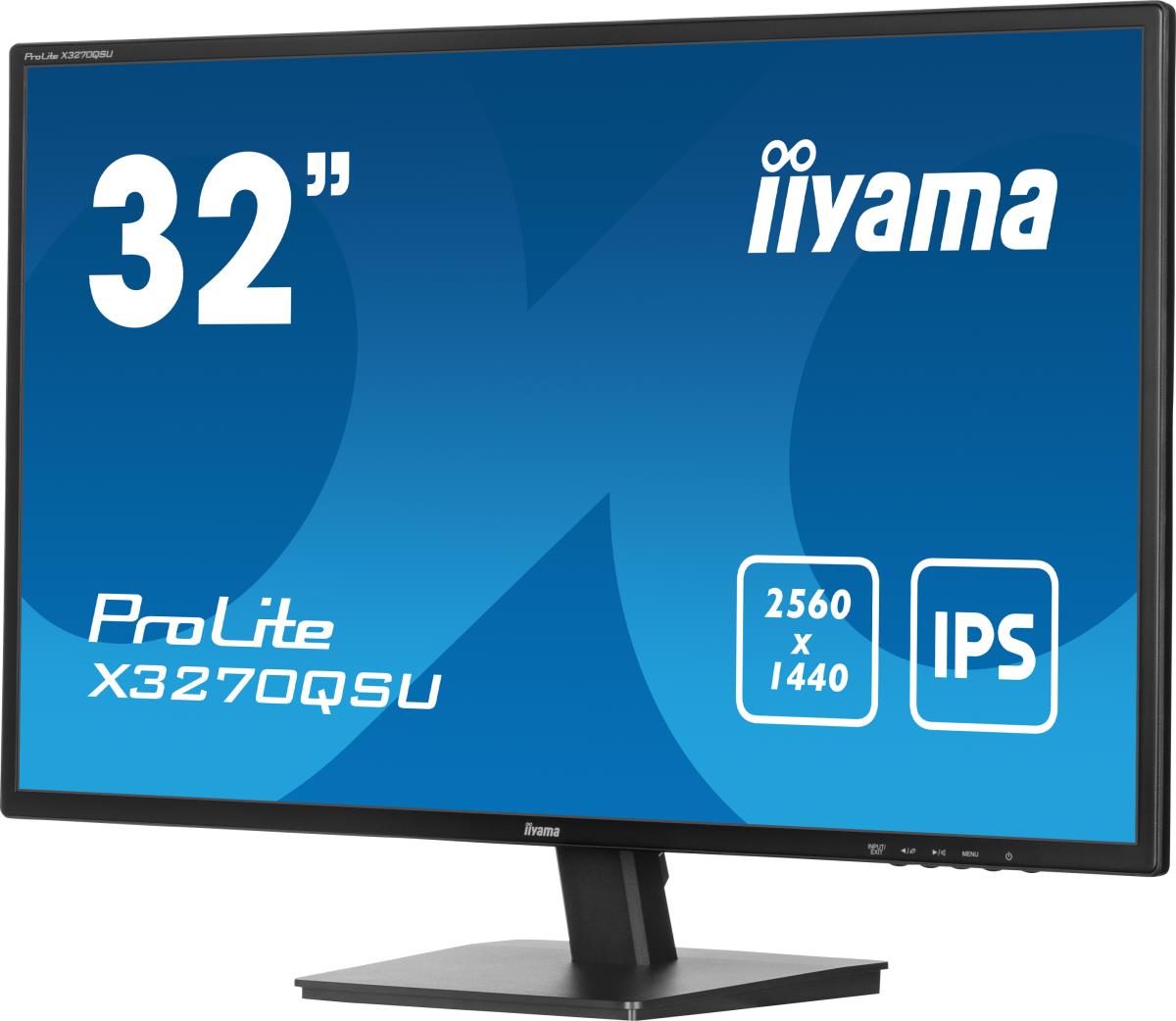 IiYAMA Desktop Monitor - ProLite X3270QSU-B1 - 32in - 3840x2160 (UHD-1) - Black