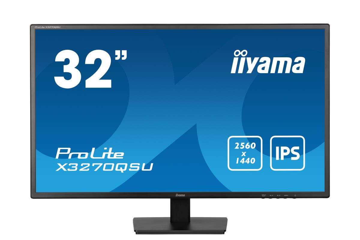 IiYAMA Desktop Monitor - ProLite X3270QSU-B1 - 32in - 3840x2160 (UHD-1) - Black