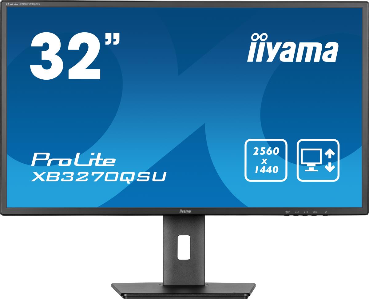 IiYAMA Desktop Monitor - ProLite XB3270QSU-B1 - 32in - 2560x1440 (WQHD) - Black