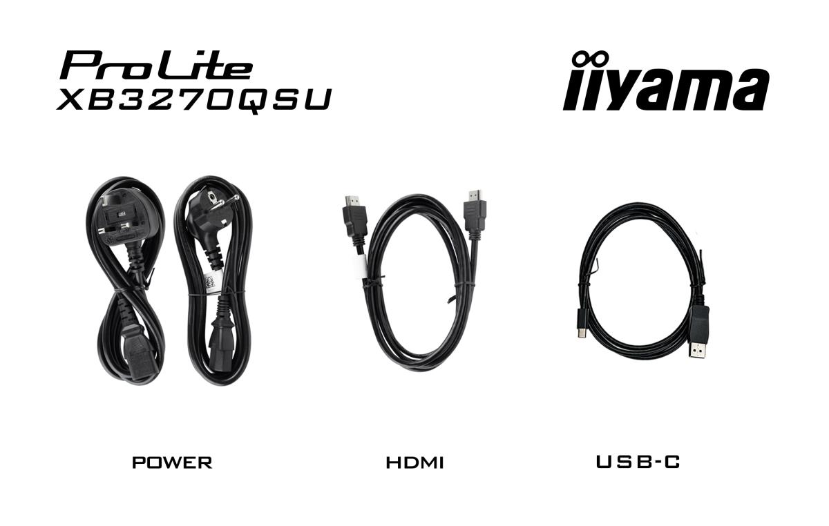 IiYAMA Desktop Monitor - ProLite XB3270QSU-B1 - 32in - 2560x1440 (WQHD) - Black