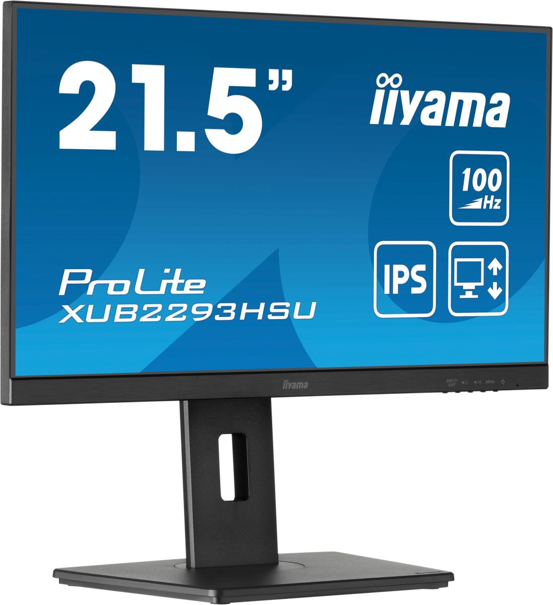 IiYAMA Desktop Monitor - PROLITE XUB2293HSU-B7 - 22in - 1920x1080 (FHD) - Black