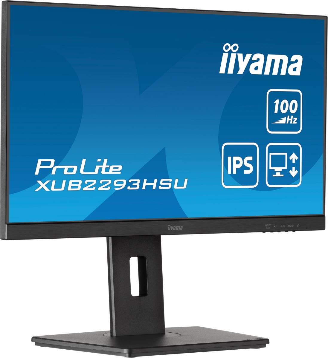 IiYAMA Desktop Monitor - PROLITE XUB2293HSU-B7 - 22in - 1920x1080 (FHD) - Black