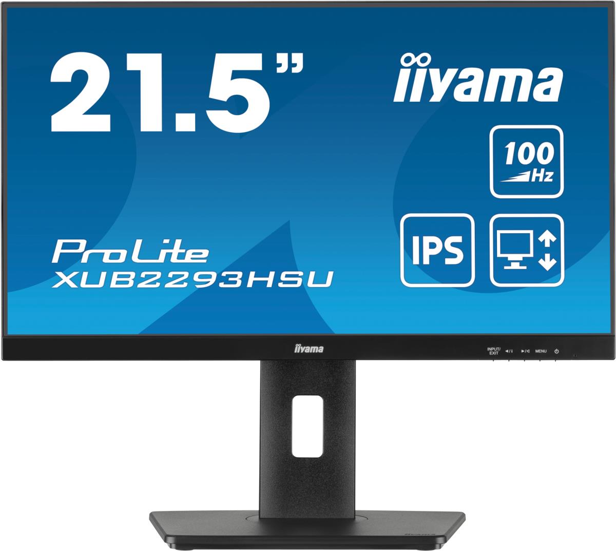 IiYAMA Desktop Monitor - PROLITE XUB2293HSU-B7 - 22in - 1920x1080 (FHD) - Black