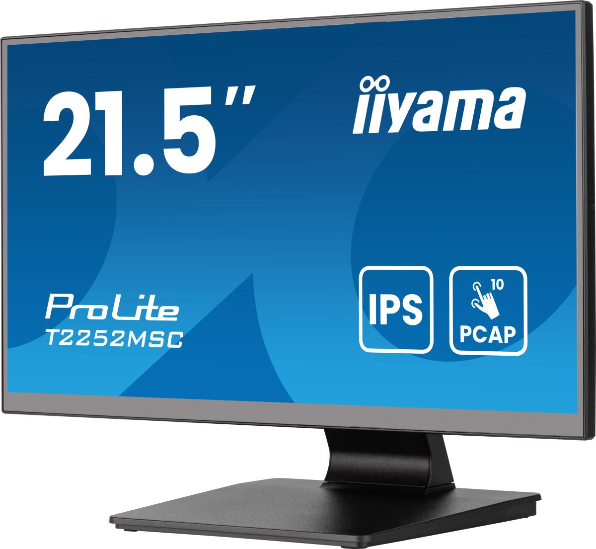 IiYAMA Touch Monitor - PROLITE T2252MSC-B2AG - 22in - 1920x1080 (FHD) - Black
