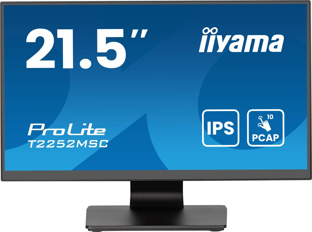 IiYAMA Touch Monitor - PROLITE T2252MSC-B2AG - 22in - 1920x1080 (FHD) - Black