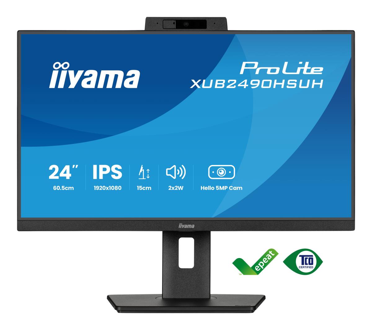 IiYAMA Desktop Monitor - ProLite XUB2490HSUH-B2 - 24in - 1920x1080 (FHD) - Black