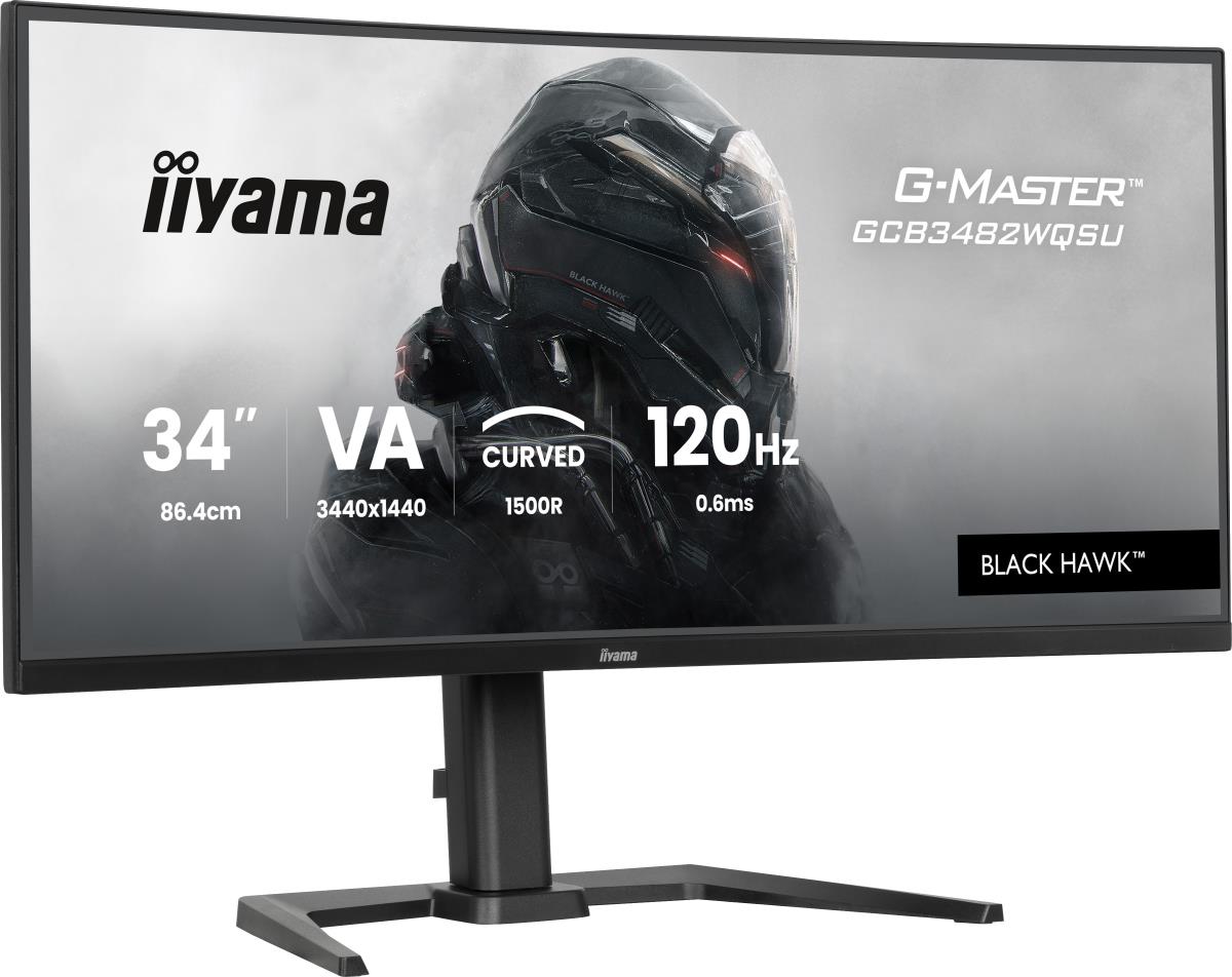 IiYAMA Desktop Monitor - G-MASTER GCB3482WQSU-B1 - 34in - 3440x1440 (UWQHD) - Black