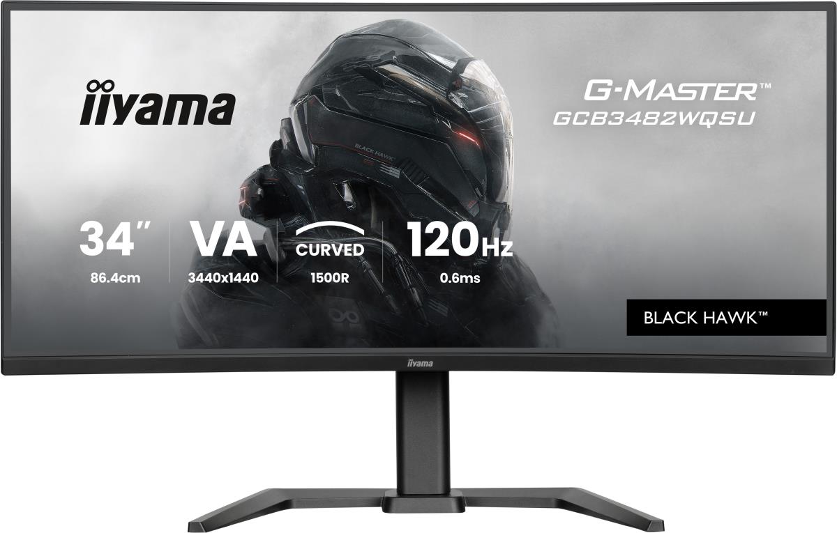 IiYAMA Desktop Monitor - G-MASTER GCB3482WQSU-B1 - 34in - 3440x1440 (UWQHD) - Black