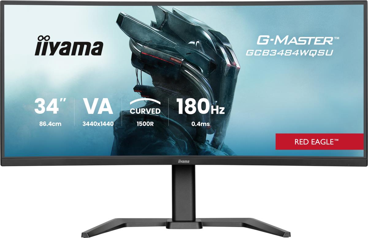 IiYAMA Desktop Monitor - G-MASTER GCB3484WQSU-B1 - 34in - 3440x1440 (UWQHD) - Black