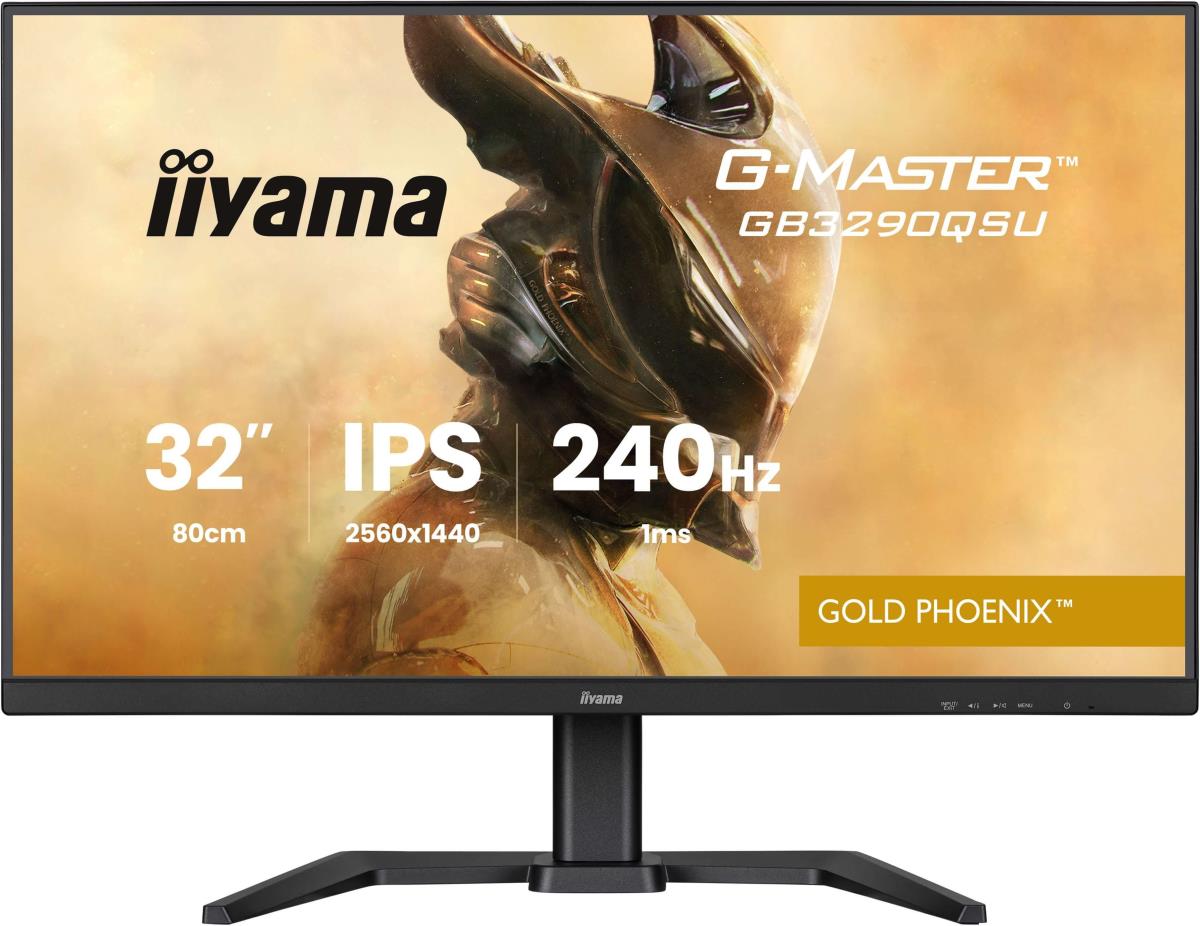 IiYAMA Desktop Monitor - G-MASTER GB3290QSU-B1 - 32in - 2560x1440 (QHD) - Black