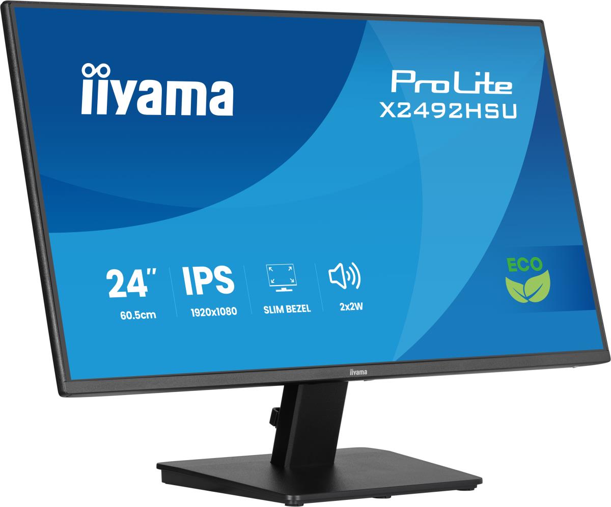 IiYAMA Desktop Monitor - ProLite X2492HSU-B1 - 24in - 1920x1080 (FHD) - Black