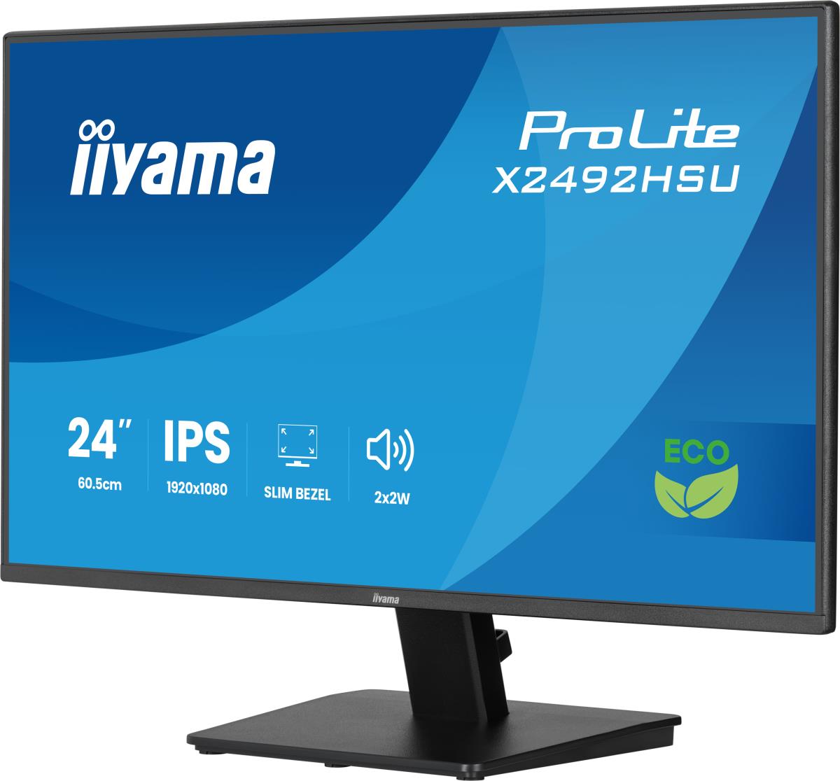 IiYAMA Desktop Monitor - ProLite X2492HSU-B1 - 24in - 1920x1080 (FHD) - Black