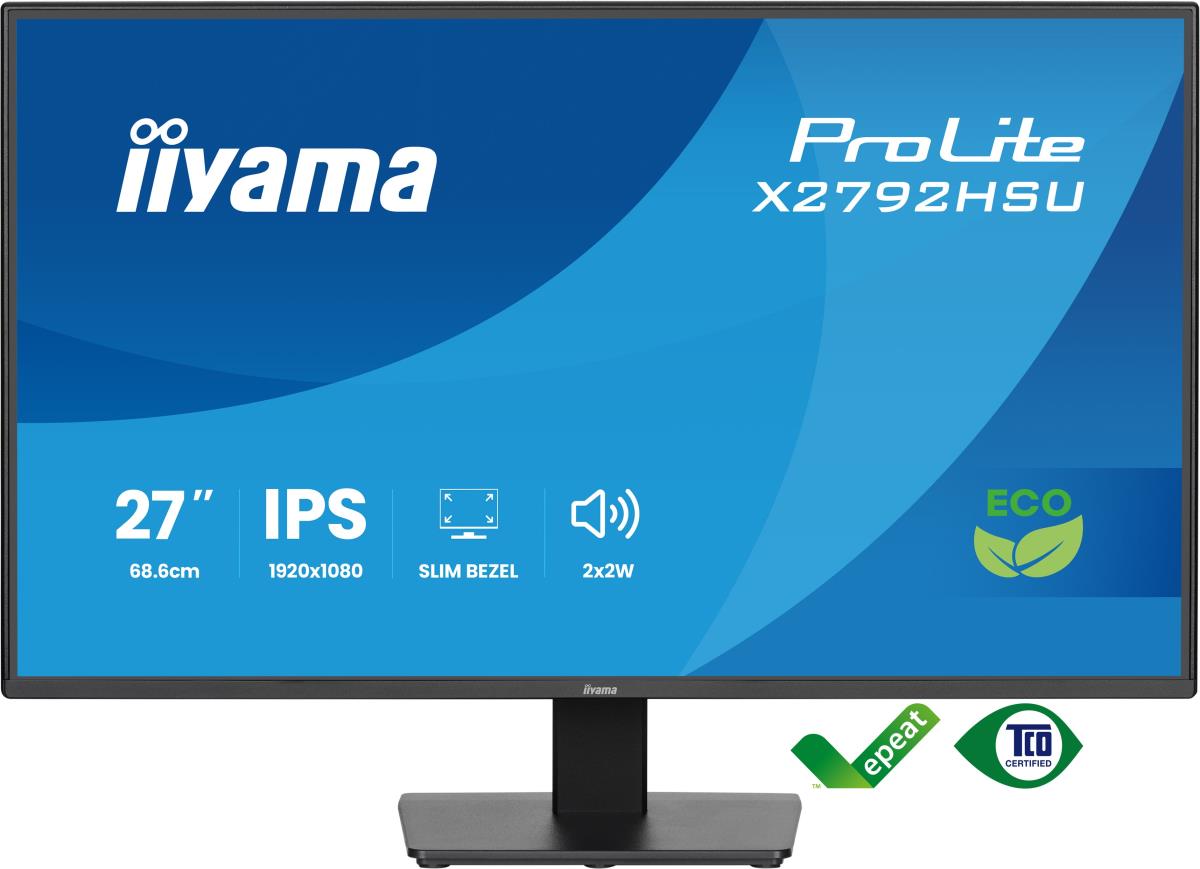 IiYAMA Desktop Monitor - ProLite X2792HSU-B1 - 27in - 1920x1080 (FHD) - Black
