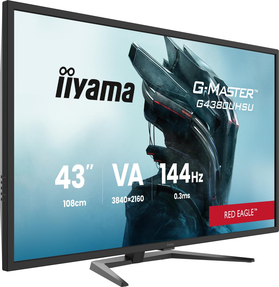 IiYAMA Desktop Monitor - G-MASTER G4380UHSU-B2 - 43in - 3840x2160 (UHD) - Black