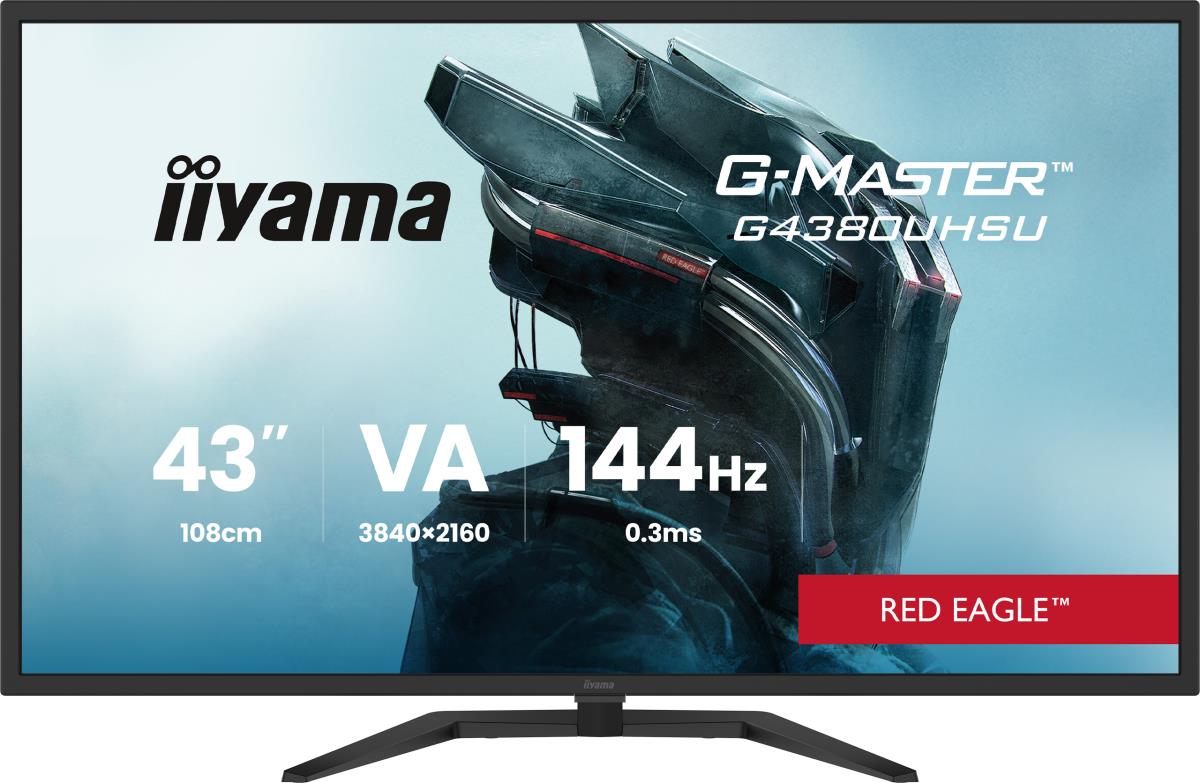 IiYAMA Desktop Monitor - G-MASTER G4380UHSU-B2 - 43in - 3840x2160 (UHD) - Black