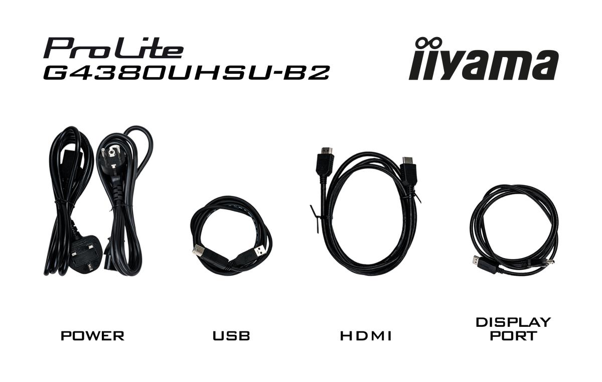 IiYAMA Desktop Monitor - G-MASTER G4380UHSU-B2 - 43in - 3840x2160 (UHD) - Black