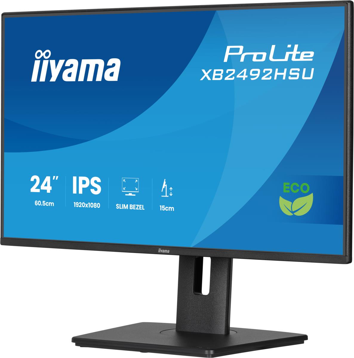 IiYAMA Desktop Monitor - ProLite XB2492HSU-B1 - 24in - 1920x1080 (FHD) - Black