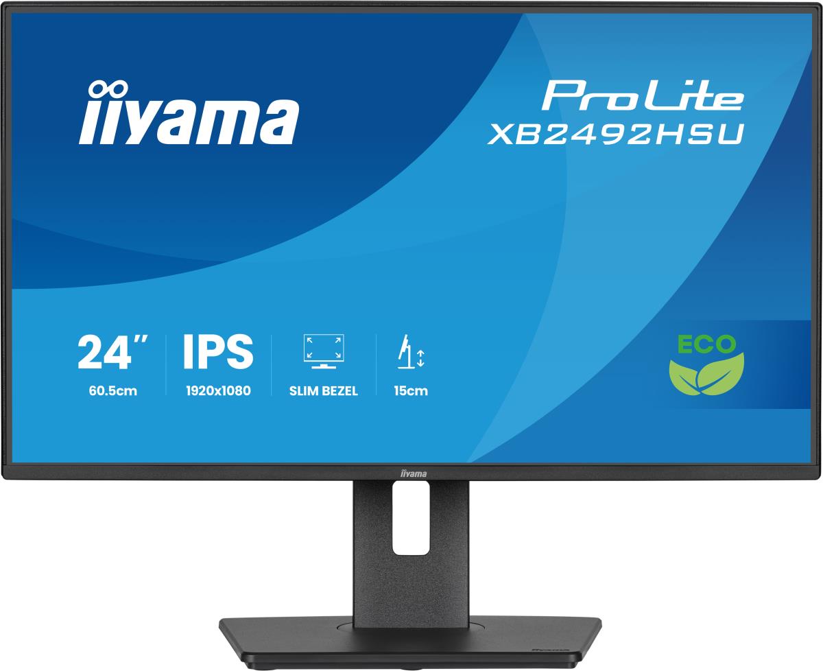 IiYAMA Desktop Monitor - ProLite XB2492HSU-B1 - 24in - 1920x1080 (FHD) - Black