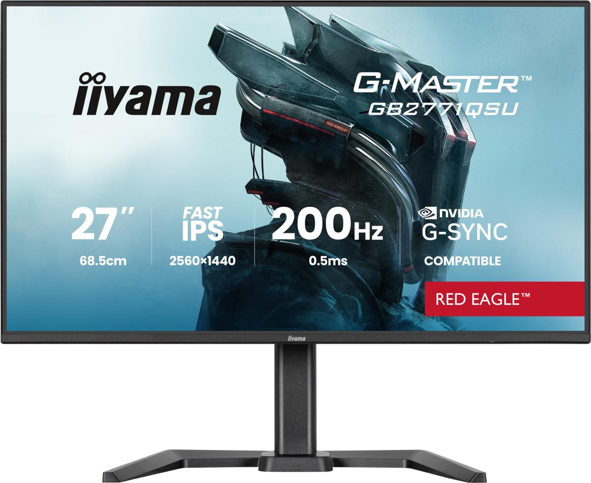 IiYAMA Desktop Monitor - G-MASTER GB2771QSU-B1 - 27in - 2560x1440 (WQHD) - Black
