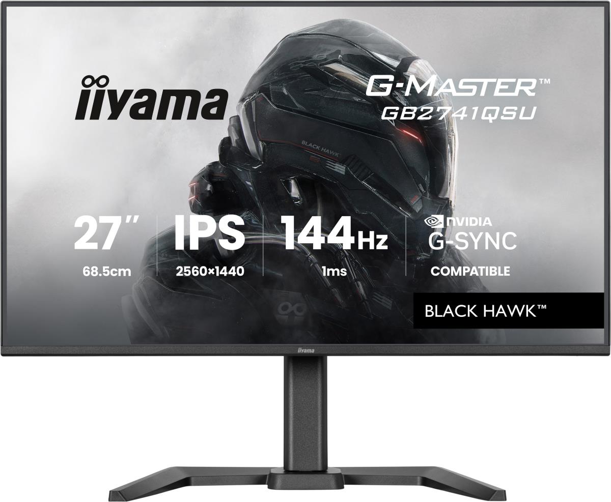IiYAMA Desktop Monitor - G-MASTER GB2741QSU-B1 - 27in - 2560x1440 (WQHD) - Black