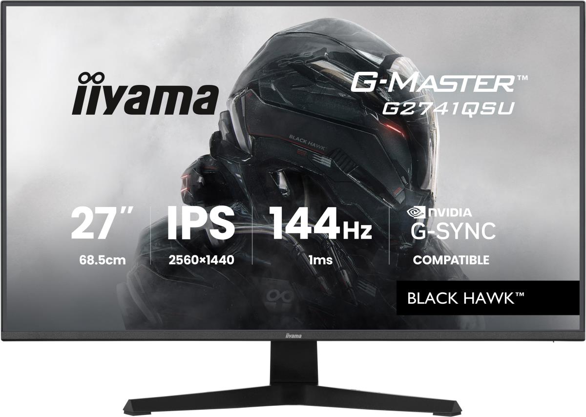 IiYAMA Desktop Monitor - G-MASTER G2741QSU-B1 - 27in - 2560x1440 (WQHD) - Black