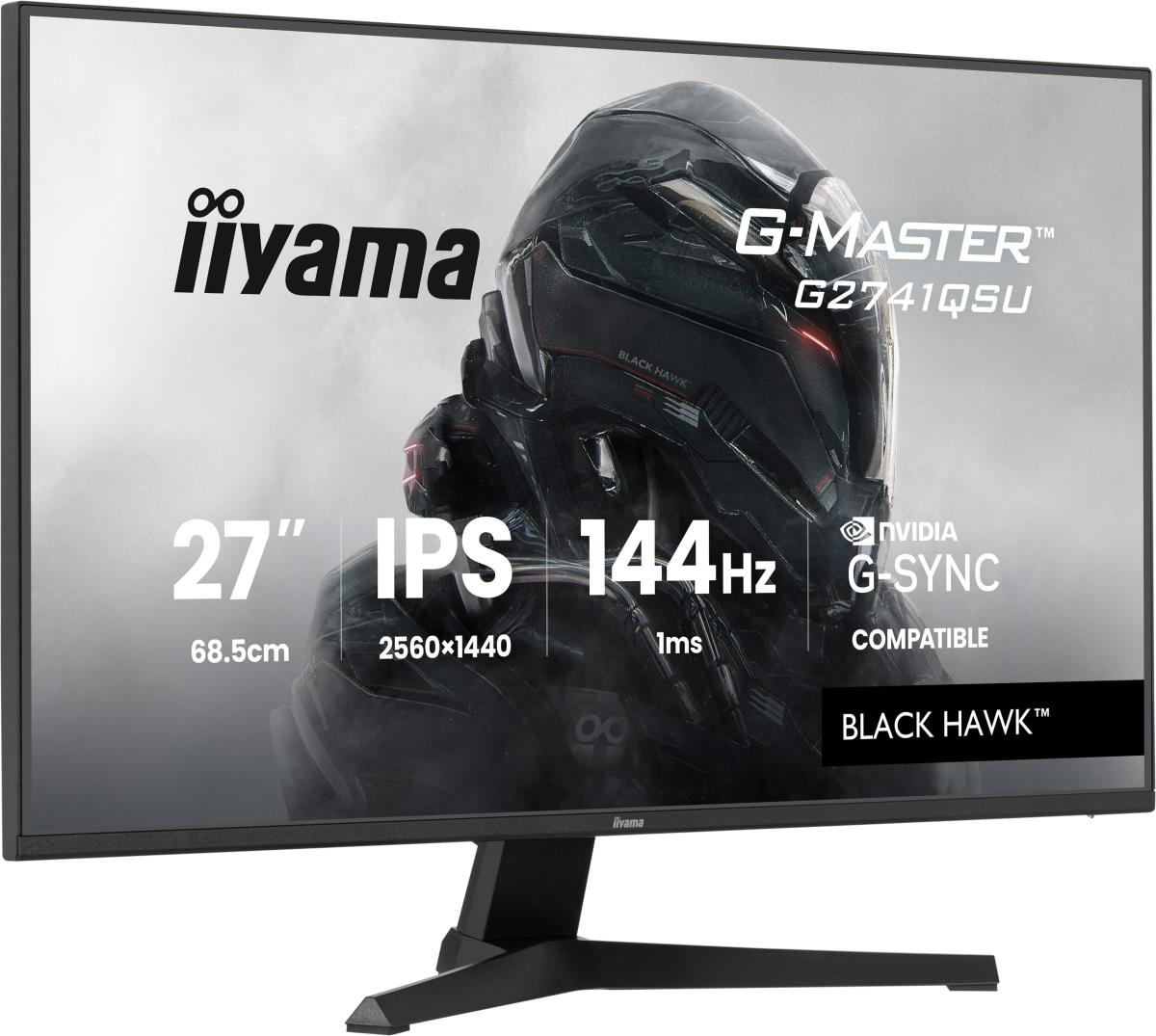 IiYAMA Desktop Monitor - G-MASTER G2741QSU-B1 - 27in - 2560x1440 (WQHD) - Black