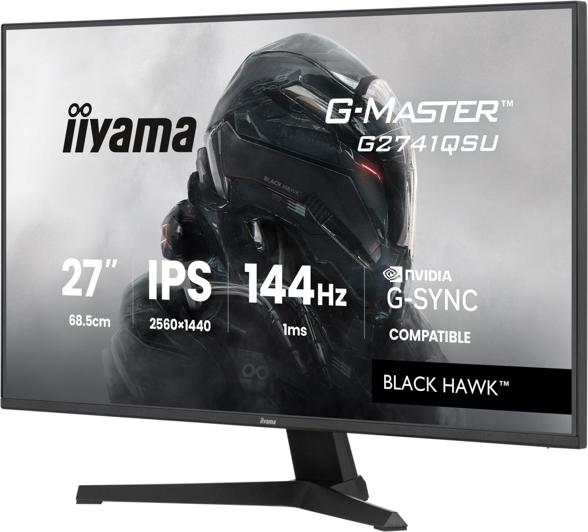 IiYAMA Desktop Monitor - G-MASTER G2741QSU-B1 - 27in - 2560x1440 (WQHD) - Black