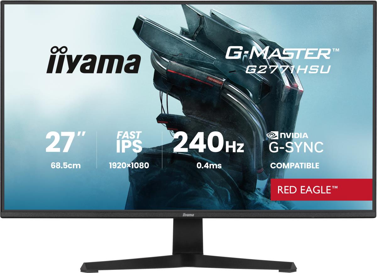 IiYAMA Desktop Monitor - G-MASTER G2771HSU-B1 - 27in - 1920x1080 (FHD) - Black