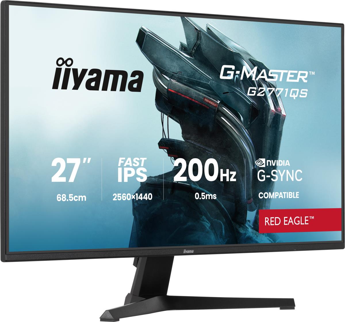 IiYAMA Desktop Monitor - G-MASTER G2771QS-B1 - 27in - 2560x1440 (WQHD) - Black