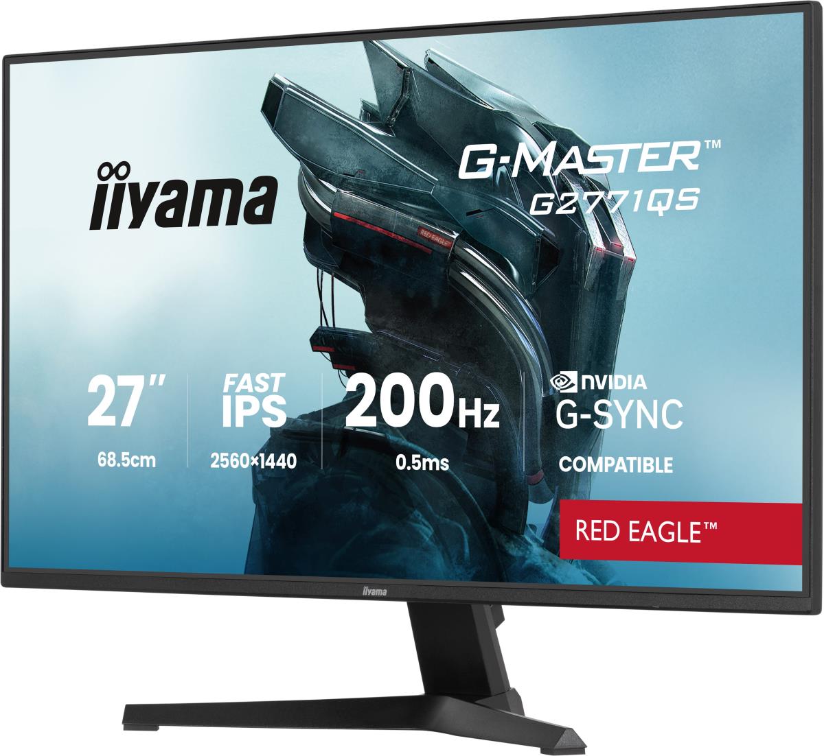 IiYAMA Desktop Monitor - G-MASTER G2771QS-B1 - 27in - 2560x1440 (WQHD) - Black